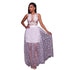 Janika White Gauzy Star Printed Maxi Dress #Maxi Dress #White #